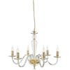 Ondaluce LAMPADARIO PAGANINI 6 LUCI CRISTALLO ORO ATTACCO E14 D.70CM