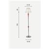 Ondaluce PIANTANA PAGANINI AMBRA/ORO 1 LUCE ATTACCO E27 H.153+26CM