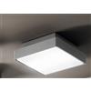Ondaluce PICCA PLAFONIERA PER ESTERNI PICCOLA GRIGIO 1 LUCE ATTACCO E2722X22CM