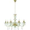 Ondaluce DALLAS/8 LAMPADARIO A SOSPENSIONE ORO E CRISTALLO 8 LUCI ATTACCO E14 D.81CM