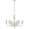 Ondaluce LAMPADARIO GALA 6 LUCI ATTACCO E14 ORO E TRASPARENTE D.72CM