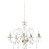 Ondaluce MARIA TERESA LAMPADARIO MT/5 L6 PASTORALE D.72CM ORO E TRASPARENTE 5 LUCI ATTACCO E14