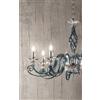 Ondaluce LAMPADARIO 1306 12 LUCI OTTANIO E CROMO ATTACCO E14 D.100CM