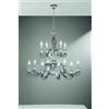 Ondaluce LAMPADARIO 1306 (8+4) 2 PIANI FUME' E CROMO ATTACCO E14 D.93CM