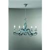 Ondaluce LAMPADARIO 1306 5 LUCI OTTANIO E CROMO ATTACCO E14 D.76CM