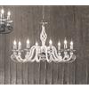 Ondaluce LAMPADARIO 1306 8 LUCI BIANCO E CROMO ATTACCO E14 D.84CM