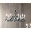 Ondaluce LAMPADARIO 1306 8 LUCI OTTANIO E CROMO ATTACCO E14 D.84CM