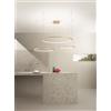 Ondaluce SOSPENSIONE MULTIPLA 3 LED SOEL ORO 3000K MAX 6720LM 113W DIMMERABILE D.60-80-100CM