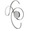 Ondaluce PLAFONIERA TWIST A LED GRANDE SILVER 3000k 2850lm 57w 80x73CM
