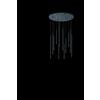 Ondaluce SOSPENSIONE MULTIPLA TUBIC 12 NERO LED 3000K 5760LM 84W DIMMERABILE