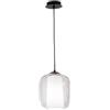 Ondaluce SOSPENSIONE BONNIE 2 VETRO TRASPARENTE 1 LUCE ATTACCO E27 D.22CM H.26CM