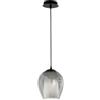 Ondaluce SOSPENSIONE BONNIE 1 VETRO FUME' 1 LUCE ATTACCO E27 D.20CM H.24CM