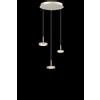 Ondaluce SOSPENSIONE NINA 3 LUCI ORO 3000K 1440LM 24W D.35CM VETRI ACQUISTABILI SEPARATAMENTE