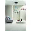 Ondaluce SOSPENSIONE NINA 6 LUCI NERO 3000K 2700LM 45W D.45CM VETRI ACQUISTABILI SEPARATAMENTE