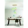 Ondaluce SOSPENSIONE NINA 8 LUCI ORO 3000K 3360LM 56W D.60CM VETRI ACQUISTABILI SEPARATAMENTE