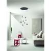 Ondaluce SOSPENSIONE NINA 8 LUCI NERO 3000K 3360LM 56W D.60CM VETRI ACQUISTABILI SEPARATAMENTE