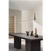 Ondaluce SOSPENSIONE REGOLI ORIZZONTALE NERO L.150CM 3000K 1340LM 24W DIMMERABILE