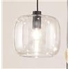 Ondaluce SOSPENSIONE VERVE-2 1 LUCE TRASPARENTE ATTACCO E14 SENZA BASE D' ATTACCO D.20CM H.19CM
