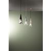 Ondaluce SOSPENSIONE TRENTO 1 LUCE ORO E TRASPARENTE ATTACCO E14 VETRP D.15CM