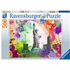 Ravensburger - Puzzle Cartolina di New York, 500 Pezzi, Idea regalo, per Lei o Lui, Puzzle Adulti