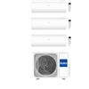 Haier Climatizzatore Trial Split Pearl 7+7+12 con 3U55S2SR5FA Inverter R-32 Wi-Fi Classe A++/A+ ,