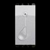 URMET Pulsante a tirante 1P NO 10A 1 modulo Alluminio Urmet 10118AL [24021000]