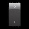 URMET Interruttore Bipolare 16A 1 modulo Acciaio Scuro Urmet 10162AC [21181000]