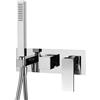 FIMA CARLO FRATTINI MISCELATORE INCASSO DOCCIA NERO 2 USCITE CON SET DOCCIA FIMA CARLO FRATTINI F3399NX2NS [30181000]