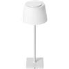 IOLUME Lampada da tavolo led ricaricabile dimmerabile IP44 Bianca IO64001 [10021000]