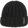 Borsalino Berretto in Cachemire Donna/Uomo - Made Italy Beanie Lana Lavorato a Maglia con Risvolto Autunno/Inverno - Taglia Unica Nero