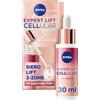 NIVEA Cellular Expert Lift Siero Lift 3-Zone 30ml, Siero viso per effetto lifting immediato, Siero viso antirughe con 10x Bakuchiol puro, Siero antirughe viso, collo & décolleté