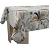 Le linge de Jules Tovaglia antimacchia palme, rettangolare, 150 x 200 cm, beige, grigio, nero