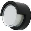 M LEDME Applique Led da parete Dynamic 12W Nero IP65 CCT Temperatura colore regolabile M LEDME