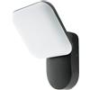 M LEDME Applique Led da parete Mirror 10W Nero IP54 Bianco caldo 3000K M LEDME