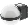 M LEDME Applique Led da parete World 10W Nero IP54 Bianco caldo 3000K M LEDME