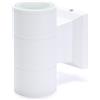 M LEDME Applique Led da parete Tubo 2x3W Bianco IP54 Bianco caldo 3000K M LEDME