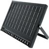 M LEDME Applique Led da parete Vienna 10W Nero con pannello solare e sensore crepuscolare IP54 temperatura colore regolabile M LEDME