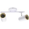 M LEDME Lampadario da soffitto Country Bianco 2 Faretti GU10 Orientabili M LEDME