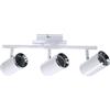 M LEDME Lampadario da soffitto City Bianco 3 Faretti GU10 Orientabili M LEDME
