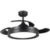 M LEDME Lampadario Ventilatore da soffitto Black II Yeray 36W illuminazione Led regolabile con telecomando M LEDME