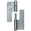 Connex DYB2006581 - Cerniera a vite per porta, 160 mm, sinistra, zincata, avvitabile, per porte