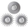 BONNYCO Specchio da Parete 3 Pezzi. Specchio Rotondo da Parete per Decorazioni Casa, Camera Letto e Soggiorno. Specchiera Argento Decorativo Appendere, Idee Regalo Originali Donna, Mamma Compleanno