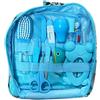 Pineeseatile Kit per bambini e kit di toelettatura per bambini aspiratori nasali unghie per unghie per capelli per capelli kit per la pulizia giornaliera di neonati 13 pezzi/set, b, borsa per infermieri blu