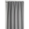 Gardinia Tenda con fettuccia Integrata, Spessa e Oscurante, Dimout, Grigio, 140 x 245 cm