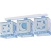 Dalber - Lampada da soffitto E-27, Chiaro di luna blu, Multicolore, 48 x 12.5 x 20.5
