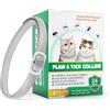 Generico Collari Antiparassitari Per Gatti,Naturali Collare Antipulci e Zecche per Gatti,Collare Regolabile Impermeabile,Elimina pulci, zecche, pidocchi,4 * 6 Mesi di Efficacia Protezione