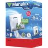 Menalux 3100 MP - Confezione da 12 sacchetti per aspirapolvere con 2 micro filtri