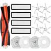 Chuancheng 15 pezzi di Accessori di Ricambio per Dreame Bot W10/W10 Pro Aspirapolvere, 1 spazzola a rullo, 4 filtri, 6 spazzole laterali, 2 panni per mop, 2 supporti per mop