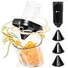 Duronic HBS35 Accessorio Spiralizzatore per frullatore HB35, con 3 coni e lame in acciaio inox per tagliare verdure a spirali spesse, medie o fini, Compatibile esclusivamente con HB35