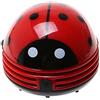 DMZK Mini Detergente Coccinella,Coccinella Aspirapolvere Vuoto per Desktop Adatto per Tastiere di Computer, Desktop, Seggiolini Auto Rosso